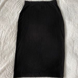Black pencil skirt